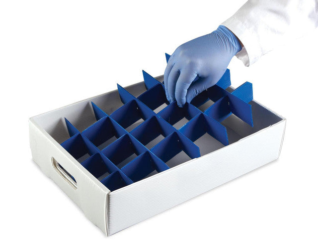 CORRUGATED SAMPLE STORAGE TRAY