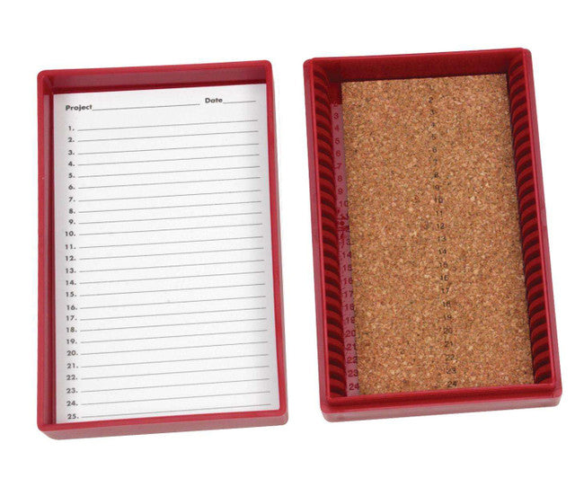 25-PLACE PREMIUM MICROSCOPE SLIDE BOXES