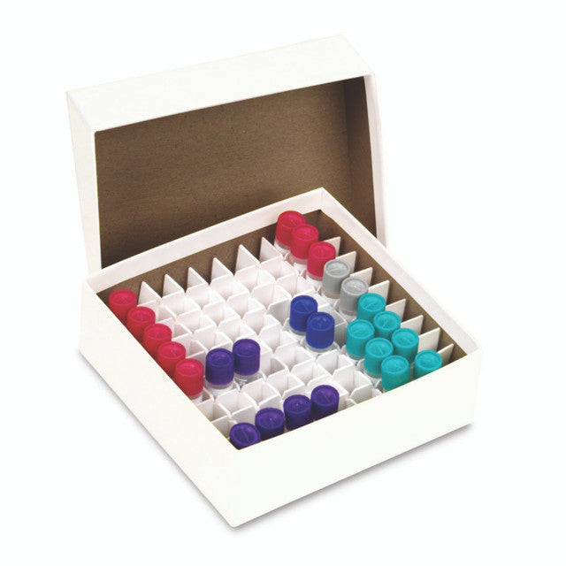 CARDBOARD CRYOGENIC VIAL BOXES