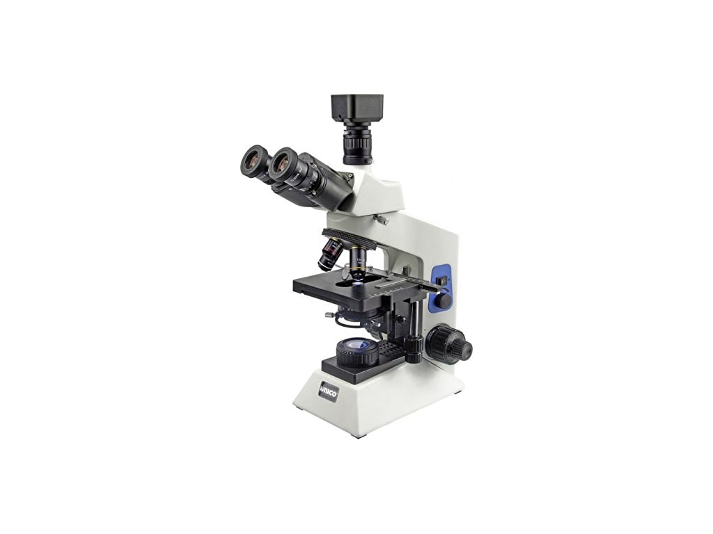 Unico G505T Trinocular (Camera-Ready) Phase Contrast Microscope with 10x, 20x, 40x and 100x Plan Phase Objectives, and 4x Brightfield Objective