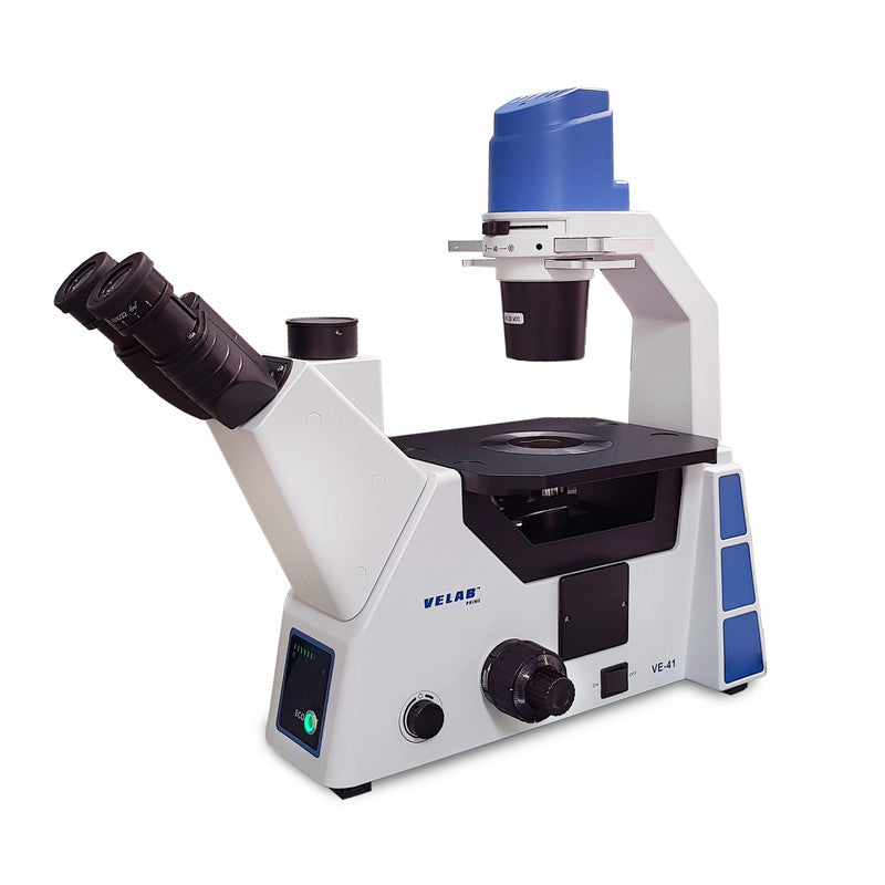 VE-41 Trinocular Inverted Microscope w/ Pahse Contrast Kit