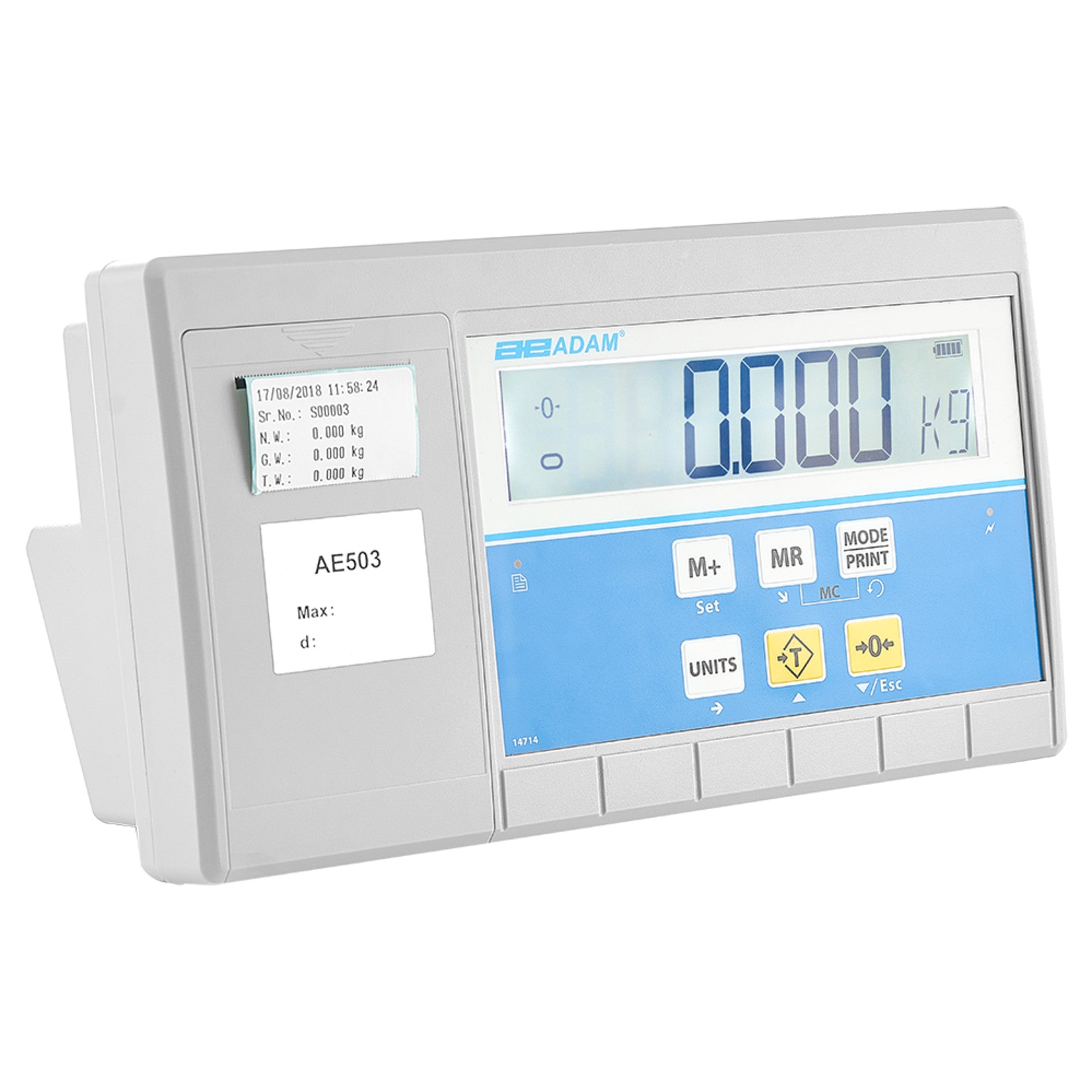Adam Equipment AE 503 Label Printing Indicator, Selectable