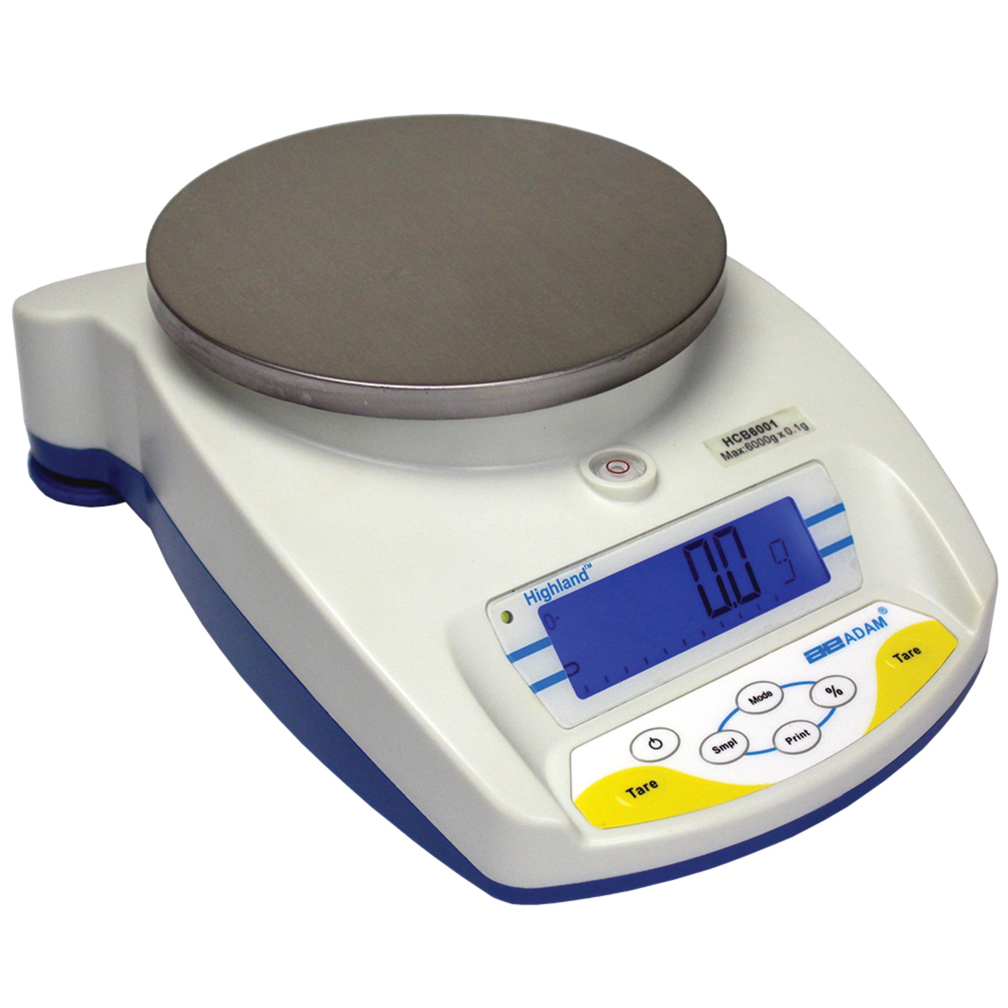 Adam Equipment HCB 6001 Highland® Portable Precision Balances, 6000 g x 0.1 g