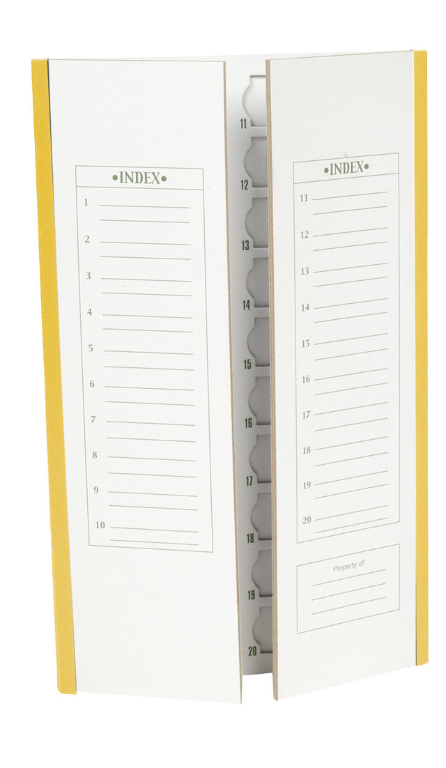 20-PLACE CARDBOARD SLIDE TRAYS