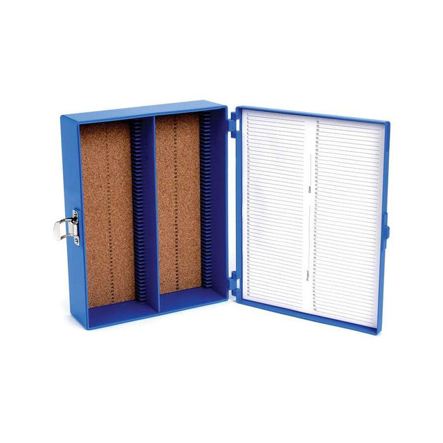 100-PLACE TALL PREMIUM MICROSCOPE SLIDE BOX