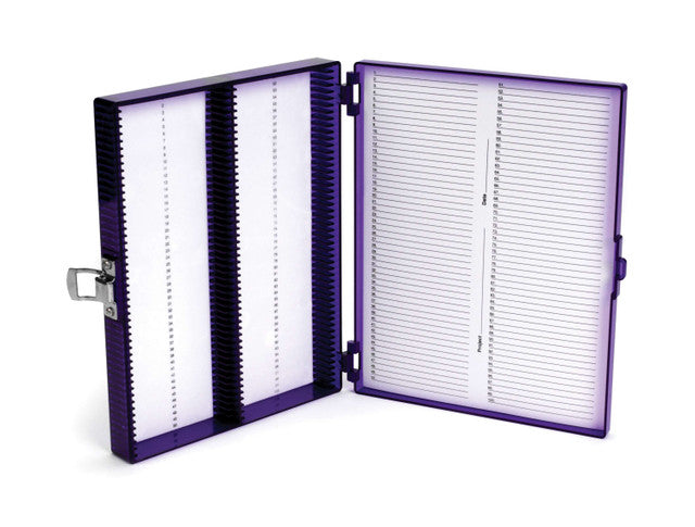 100-PLACE LOW TEMPERATURE MICROSCOPE SLIDE BOX