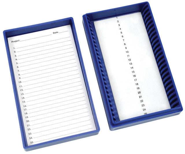 25 SLIDEBOX FOAM BLUE EA