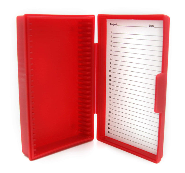 25-PLACE MICROSCOPE SLIDE BOXES