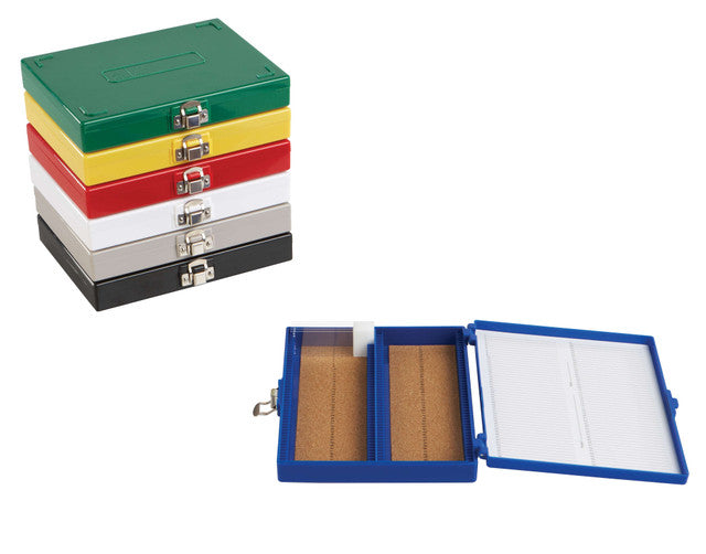 100-PLACE PREMIUM MICROSCOPE SLIDE BOXES