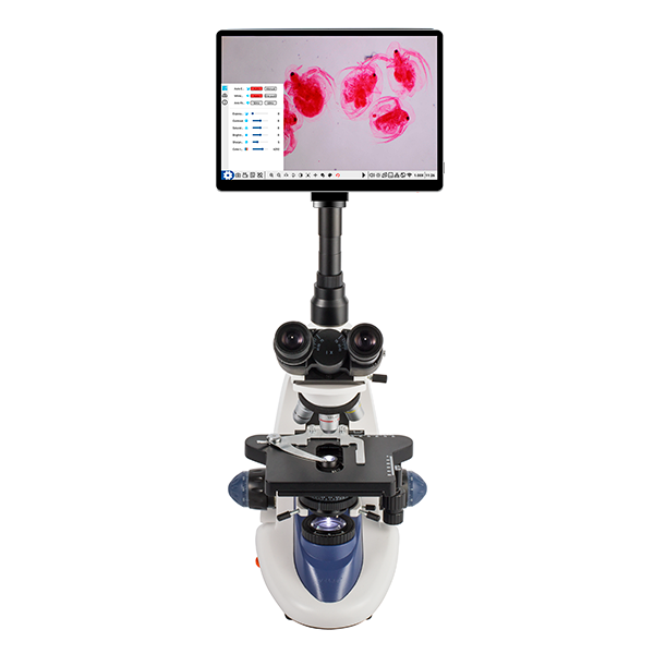 VE-B6 PAD Trinocular Microscope with Integrated 10.5" Tablet