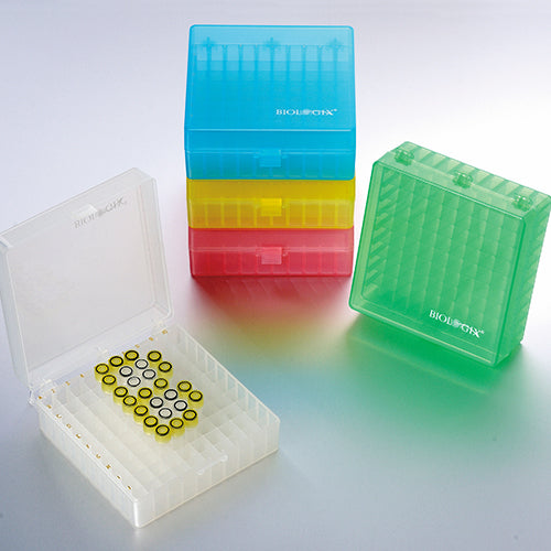 Biologix 90-9100 2 Inch 100 Well Polypropylene Freezer Box W/ 3-Hinged Lid (Dimensions: 141X153.7X54.6Mm).