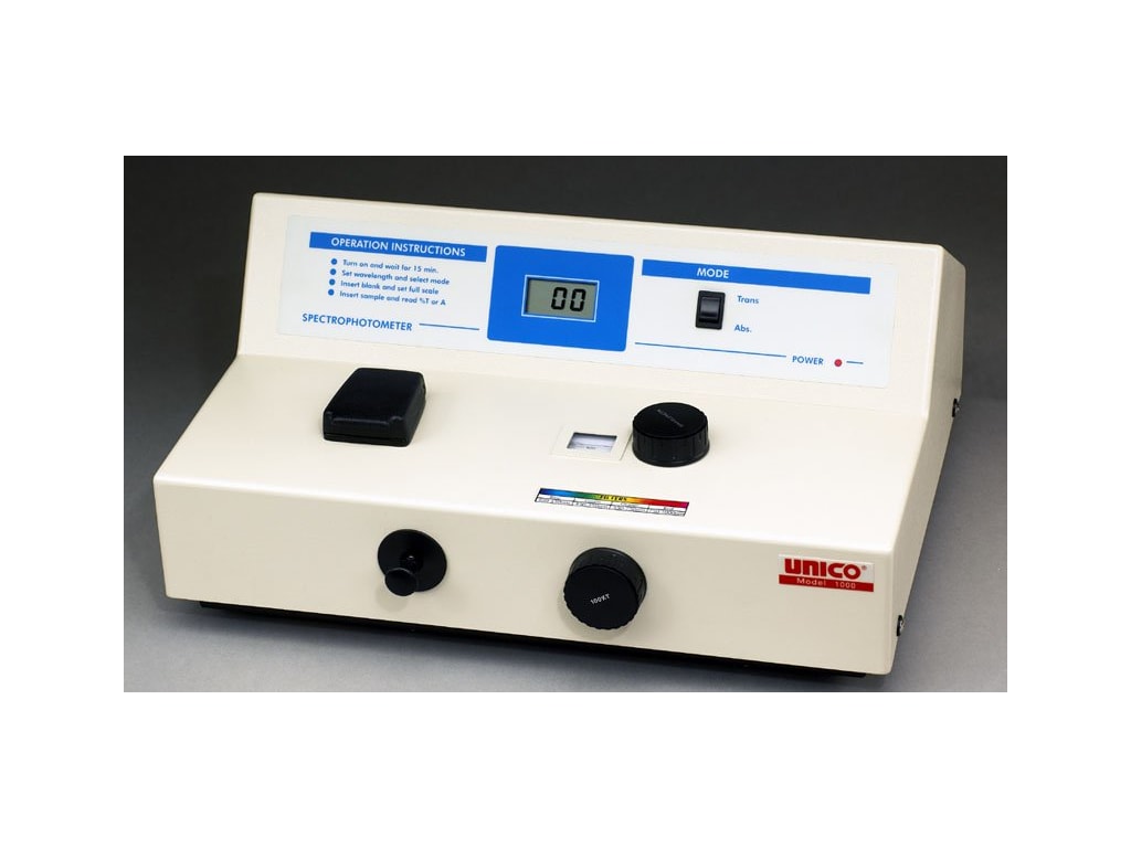 Unico S-1000 Visible Spectrophotometer, 20nm, 110 V and 220V Switchable