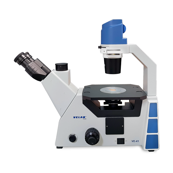 VE-41 Trinocular Inverted Microscope w/ Pahse Contrast Kit