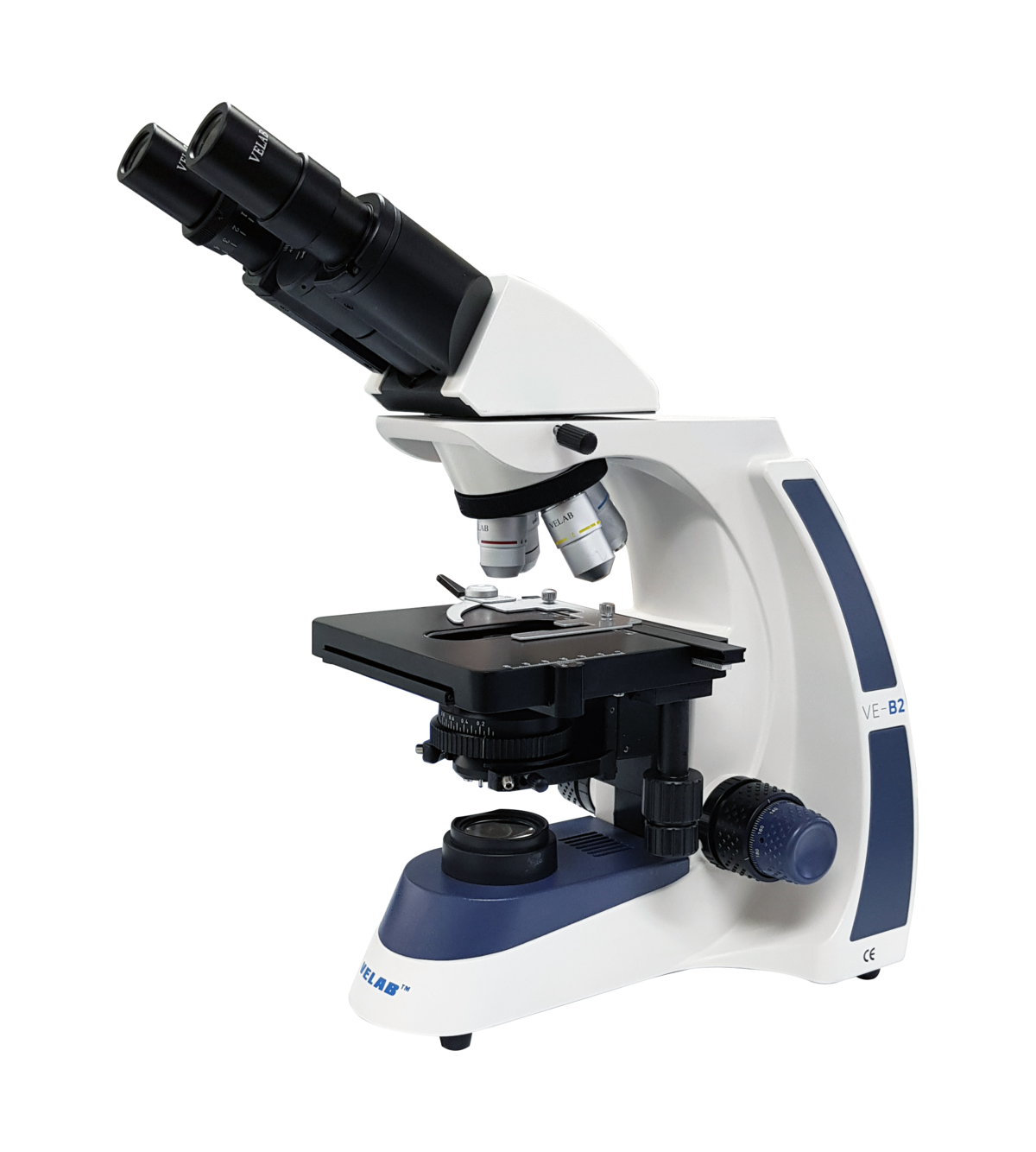 VE-B2 Binocular Microscope w/ LED Illumination and Quadruple Nose Piece