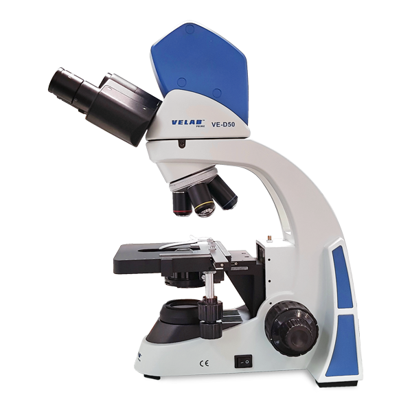 VE-D50 Digital Biological Binocular Microscope w/ 3.0 MP Digital Camera and Plan Achromatic Objectives
