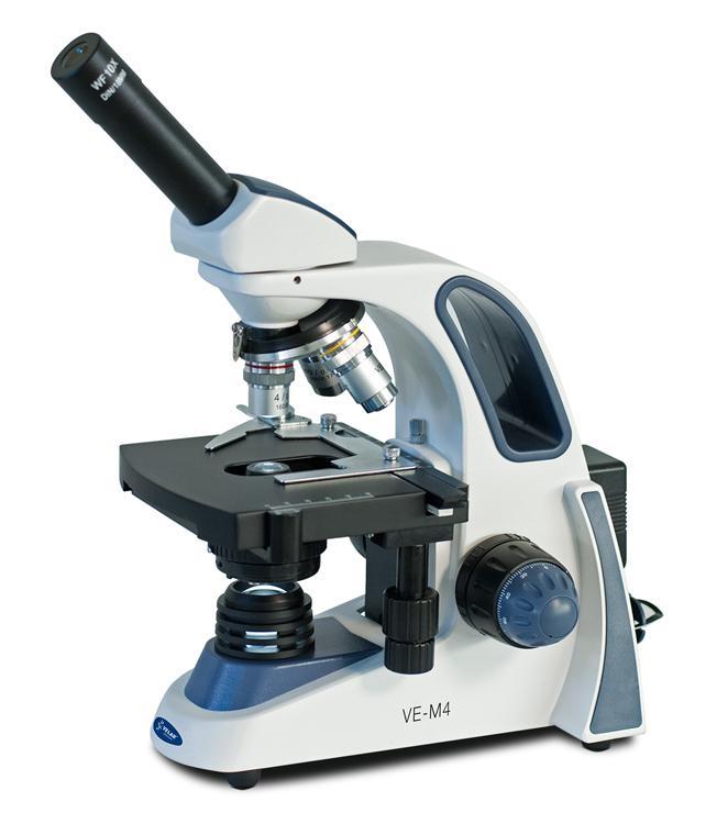 VE-M4 Biological Monocular Microscope w/ Triple Nose Piece (Intermediate)